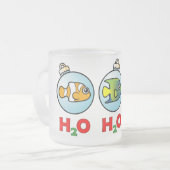 スキューバドーラブルH2O H2O H2O フロストグラスマグカップ (正面左)