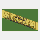 スキューバニトロックス。スキューバカモフラージュ。MILITARスタイル 長方形シール (正面)