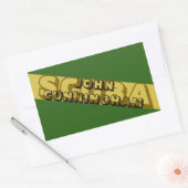 スキューバニトロックス。スキューバカモフラージュ。MILITARスタイル 長方形シール (封筒)