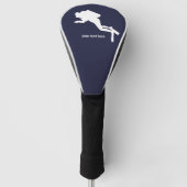 スキューバパーソナライズされたダイバーゴルフヘッドカバー ゴルフヘッドカバー (正面)