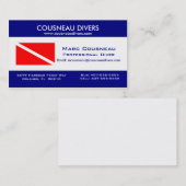 スキューバビジネス-個人的なカード1 名刺 (正面/裏面)