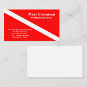 スキューバビジネス-個人的なカード 名刺 (正面/裏面)