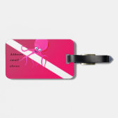 スキューバビーチ旗、熱帯ダイバーズ旗 ラゲッジタグ (裏面横)