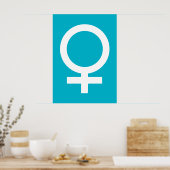 スキューバブルー – ビーナスシンボル ポスター (キッチン)