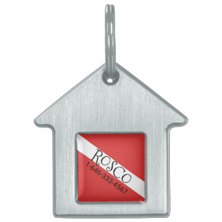 スキューバペット旗ペット用名札 ペットネームタグ