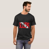 スキューバマスターダイバーダウンフラッグアクアルンダイビング Tシャツ (正面フル)