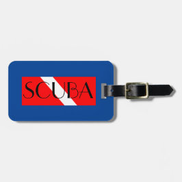 スキューバラゲッジタグダイビング赤旗/ニトロックスブルー ラゲッジタグ