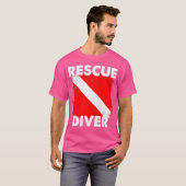 スキューバレスキュー潜水士インストラクター学生ディベスター Tシャツ (正面フル)