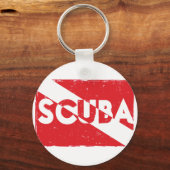 スキューバ国旗のキーチェーン キーホルダー (正面)