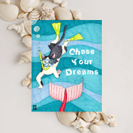 スキューバ子猫はがき ポストカード