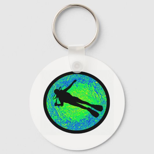 スキューバ実在ー キーホルダー (正面)