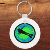 スキューバ実在ー キーホルダー (正面)