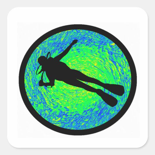 スキューバ実在ー スクエアシール (正面)