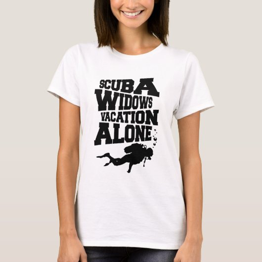 スキューバ寡婦のTシャツ Tシャツ (正面)