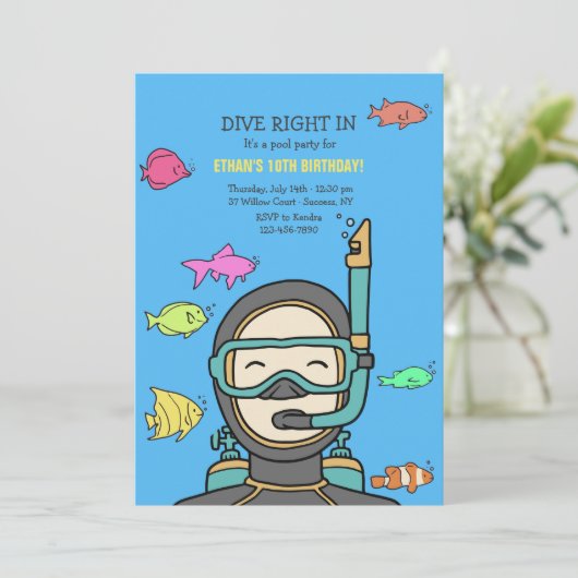 スキューバ招待状 招待状 (スタンド正面)