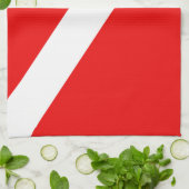 スキューバ旗 キッチンタオル (折り畳み)