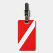 スキューバ旗 ラゲッジタグ (正面縦)