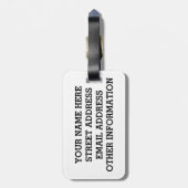 スキューバ旗 ラゲッジタグ (裏面縦)