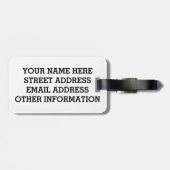 スキューバ旗 ラゲッジタグ (裏面横)