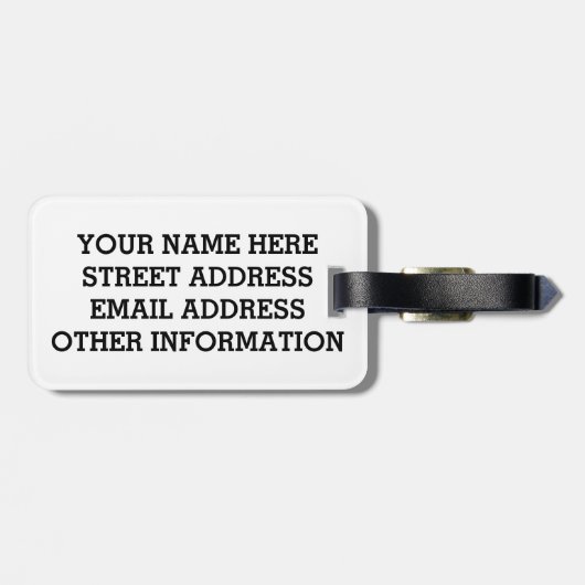 スキューバ旗 ラゲッジタグ (裏面横)