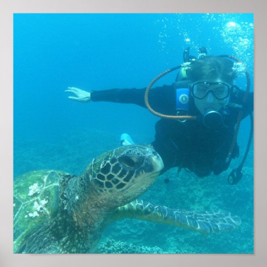 スキューバ水中ライフポスター ポスター (正面)