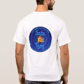 スキューバ漫画のロゴは密封しますリンク、INSTRを… -カスタマイズ Tシャツ (裏面)