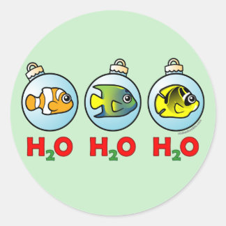 スキューバ語H2O H2O H2O ラウンドシール