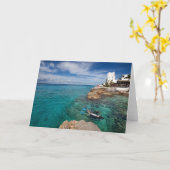 スキューバ飛び込みに学びます、Cozumelメキシコ カード (黄色い花)