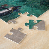 スキューバ飛び込みに学びます、Cozumelメキシコ ジグソーパズル (側面)