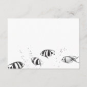 スキューバ カップル ウェディング エンクロージャーカード (裏面)