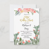 スキューレント フィエスタ フラワーズ ウェディング シャワー 招待状 (正面)