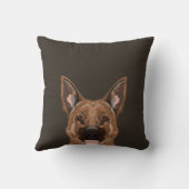 スキラー語-ドイツの羊飼い犬の贈り物 クッション (裏面)