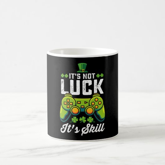 スキルで勝負!ゲーミング聖パトリックの日 コーヒーマグカップ (中央)