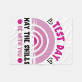 スキルはテスト日テスト日ティーチと一緒にある フリースブランケット (正面(横))