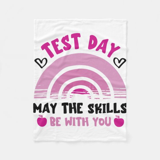 スキルはテスト日テスト日ティーチと一緒にある フリースブランケット (正面)
