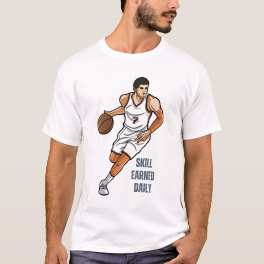 スキルは毎日積み重ねる Tシャツ (正面)