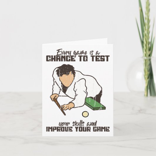 スキルをテストし、ゲームを向上させるゲームのチャンス – Bill カード (正面)