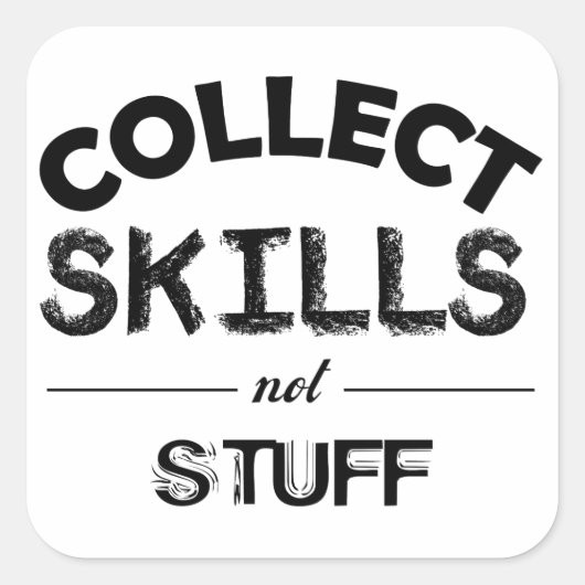 スキルを収集しない物 スクエアシール (正面)