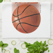 スキルウィンラックバスケットボールを失う キッチンタオル (折り畳み)