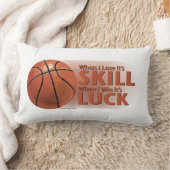 スキルウィンラックバスケットボールを失う ランバークッション (ブランケット)