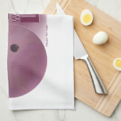 スキルウィンラックボーリングピンク キッチンタオル (四つ折り)