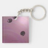 スキルウィンラックボーリングピンク キーホルダー (裏面)