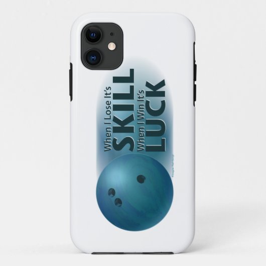 スキルウィンラックボーリングブルー Case-Mate iPhoneケース (裏面)
