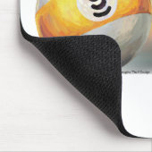 スキルウィンラック9ボール負ける マウスパッド (コーナー)