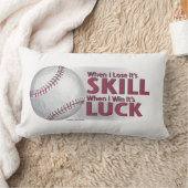スキルウィン野球で負ける ランバークッション (ブランケット)