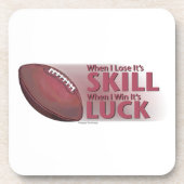 スキルウィン・ラッキーフットボールを失う コースター (正面)
