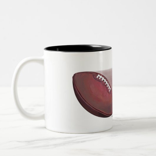 スキルウィン・ラッキーフットボールを失う ツートーンマグカップ (左)