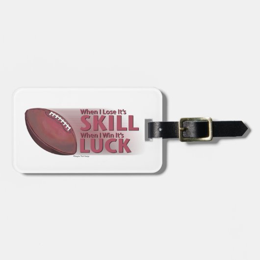 スキルウィン・ラッキーフットボールを失う ラゲッジタグ (正面横)
