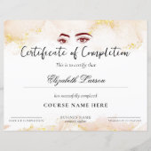 スキルマスタリーコース修了ピンクの液体金ゴールド (正面)