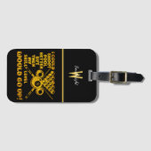 スキルレベルと改善に関するビリヤードことわざ ラゲッジタグ (正面横)